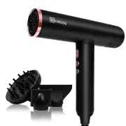 Ionic Hair Dryer with Diffuser, Professional Blow Dryer with 3 Attachments, 1100