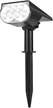Harloon Solar Lights Outdoor Garden, Solar Garden Lights LED Solar Landscape Spotlights, IP65 Waterproof Solar Spot Lights Outdoor, Garden Spot Lights for Yard Driveway Walkway Patio Pathway