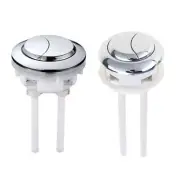 2pcs Toilet Double Push Flushing Button Replacement Round Toilet Button