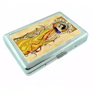 Apple Princess Em1 Silver Metal Cigarette Case RFID Protection Wallet