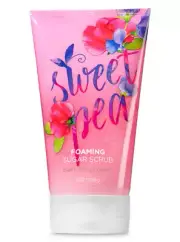 Bath & Body Works Sweet Pea Foaming Sugar Scrub New SEALED 8 oz.