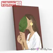 Paint By Numbers Kit Woman Abstract Draw Painting Decor Beginner Wall Canvas DIY