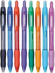 Paper Mate 1960662 Profile Ballpoint Retractable Pen, Assorted Ink, Bold, 8/Set