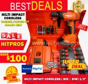 Hilti IMPACT CORDLESS ( SID / SIW) 1/2" WRENCH /DRIVER SET BRAND NEW , FAST SHIP