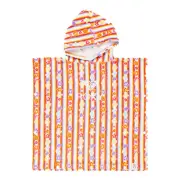 Roxy Teenie Weenie Stay Magical Hooded Towel in Bright White Rainbow Bay - Size