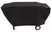 FreePost BQC033 65x205cm Economy Flat topped 4-6 burner BBQ Cover; Black