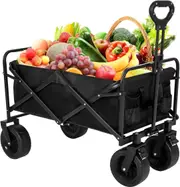 Outdoor Foldable Garden Trolley Cart Caming Trolley 99x57x105cm