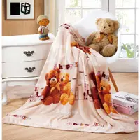 在飛比找PChome24h購物優惠-JOANNA 小熊雙人法蘭絨毯200x150cm(附盒)台灣