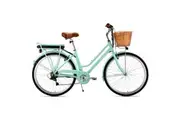 Valk Laneway 5 Vintage Electric Bike, Torque Sensor equipped eBike, Medium, Mint Green