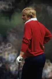 Jack Nicklaus in action during Friday play at Augusta Nation - 1973 Old Photo 2