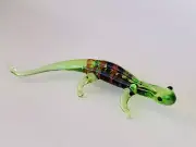 Gekko~Collectible Hand Blown Art Glass Figurine~Handmade Tiny Animal~UNIQUE