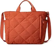 [Tellrain] Puffer Tote Bag Women Quilted Shoulder Crossbody Handbag Lattice Nylon Padded Hobo Cotton Puffy Purse Casual Satchel