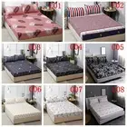 Queen King Size Super Elastic Floral Bedding Fitted Sheet For Mattress Protector