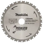 Makita Blade Circular Saw 136x20mm 30t Metal