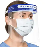 Full Face Shield Mask Clear Protective Film Flip up Safety Cover (1Pc)