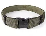 Army Green Heavy Duty Tactical Belt Nylon Hunting Buckle Security Military T2