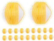 Mipcase 20pcs Pet Hair Laundry Catcher Washing Machine Laundry Pet Laundry Hair Catcher Laundry Pet Hair Catcher Dryer Dog Hair Catcher Laundry Ball Polypropylene Yellow