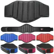 Neoprene Weight Lifting Belt Back Support Embossed Gym Workout Training Fitness