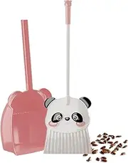 Kid Broom Dustpan Set, Cute Toddler Broom Dustpan Kit, Little Housekeeping Helper Set, 6.3x21.65 inches, Easy to Use, Portable for Kitchen