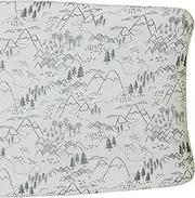 Mebie Baby Changing Pad, Summit, 100% Muslin Cotton Changing Table Pad Cover for Baby Boy and Girl, Designer Nursery Decor Covers, Diaper Changing Pad Cover for Changing Station