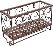 Elegant Wine Cup Bracket Wall-mounted Metal Rack Wine Storage for Bar and Home