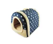 Foldable Cat Bed Cave-Non-Slip PetRabbit House with Detachable Cushion - 6#