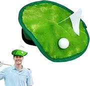 [Xinhuju] Golf Beret - Golf Green Turf Beret Hat,Hole-in-1 Golfer Berets, Adult Lightweight Hole-in-1 Golf Beret Costume Headwear for Men Women, single attribute