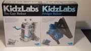 New KIDZLABS Set of 2 Robot Sets - Tin Can & Fridge Robot Ages 8 and Up