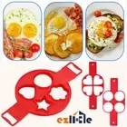 Pancake Maker Omelette Mold Silicone Non Stick Flip Ring Pan Mould Cooking Egg