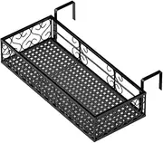 Xunweiad Hanging Flower Planter Pot Balcony Railing Holder Railing Hanging Flower Stand Metal Balcony Flower Trellis Easy Install Easy to Use