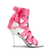BALMAIN Shoes Barbie Unity Ribbon Ankle-Tie Stiletto Sandals US 9