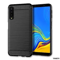 在飛比找Yahoo奇摩購物中心優惠-揚邑 Samsung Galaxy A7 2018拉絲紋碳纖