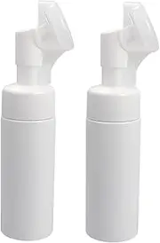 LALADEFIEE 2PCS 150ml Portable Empty Bottles for Travel Multi Purpose Foaming Cosmetics Container Ideal for Shampoo Perfume Products White Color