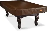 BEARCOVER Heavy Duty Leatherette Billiard Pool Table Cover, Waterproof & Tearproof Cover for Pool Table 7/8/9FT 7Feet-Coffee