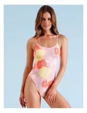 [Chloe & Lola] Coco Swimsuit in Pink Blooms Print