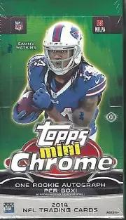 2014 TOPPS CHROME MINI FOOTBALL FACTORY SEALED HOBBY BOX