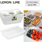 40 x Takeaway Food Container Plastic Lid Meal Prep Take Away Lunch Box 950ML