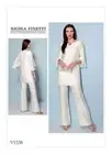Vogue Sewing Pattern 1538 Misses 6-14 Bootcut Jumpsuit, Tunic W/Ruffle Sleeves