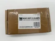 WEN CLC322 HEAVY DUTY CAST IRON C CLAMPS WITH 3 INCH JAP AND 2 INCH THROAT 2PK