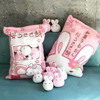 在飛比找樂天市場購物網優惠-抖音同款兒童ins網紅韓國兔子餅抱枕小雞精致有趣小仙女新款居