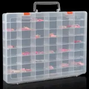 Udefineit Large 48 Grids Clear Plastic Organizer Box with Dividers, Adjustable C