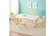 1 Keezi Kids Table and 4 Chairs Set Graffiti