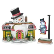 Dept 56 North Pole Village SNOWY'S DINER #6005429 NRFB w/ lighted sign Retired *