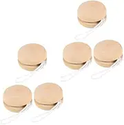 PHENOFICE 6pcs DIY Doodle Yoyo Balls Blank Wooden Balls Boys and Girls Drawing Toys Toddler Toy