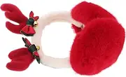 [VALICLUD] Christmas Ear Muff Cold Weather Ear Warmer Cute Reindeer Plush Earmuff Christmas Ear Covers Soft Furry Ear Warmer for Outdoor Winters
