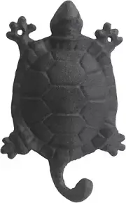 Comfy Hour Antique and Vintage Ocean Collection Cast Iron Turtle Single Key Coat