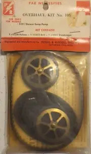 JABSCO Overhaul Kit #108 30108-0000 comes with 2 - VALVES, 1-BELT, 1-DIAPHRAM