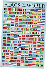 Flags of the World Classroom Reference Chart 18L" x 12W" multi-color / 17398
