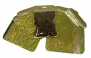 50 PACK Smell Proof Mylar Bags With Stars Resealable Zip Lock 4" x 6"