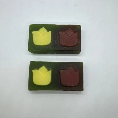 2x Lush Spring Kitchen Box Tiptoe Through The Tulips Soap Lot Of 2